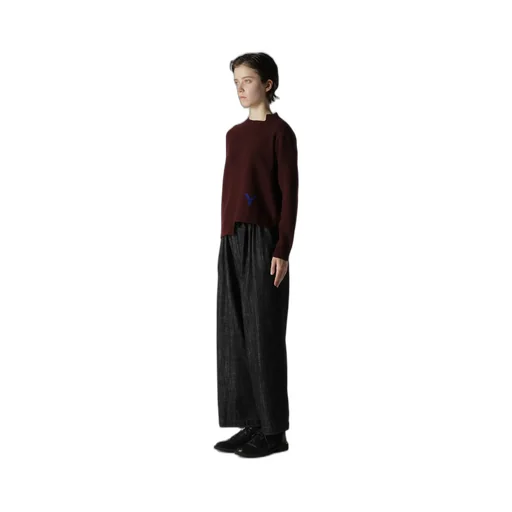 Intarsia Asymmeteric Pullover