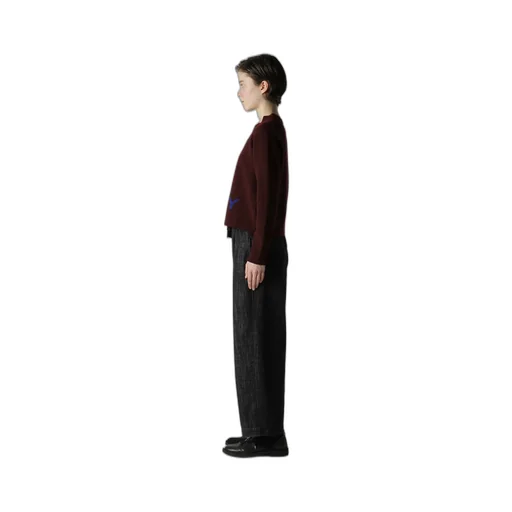 Intarsia Asymmeteric Pullover