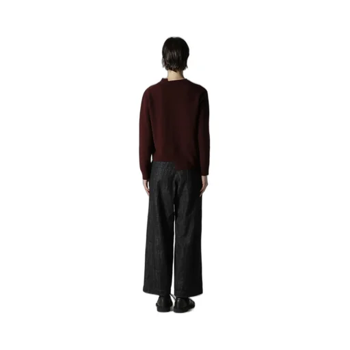Intarsia Asymmeteric Pullover
