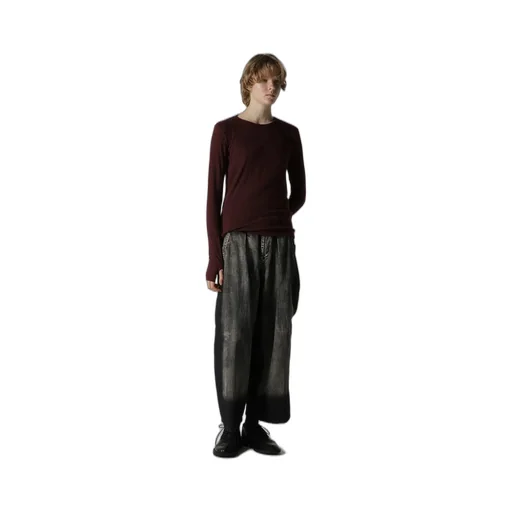 Soft Random Rib Round Neck T