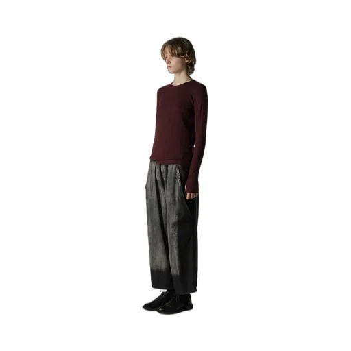 Soft Random Rib Round Neck T