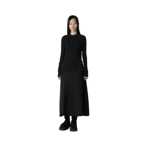 Cotton Rib Twisted High-Neck Pullover