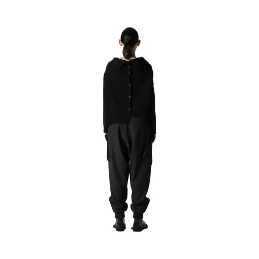 Wool Jersey Asymmetric Pullover