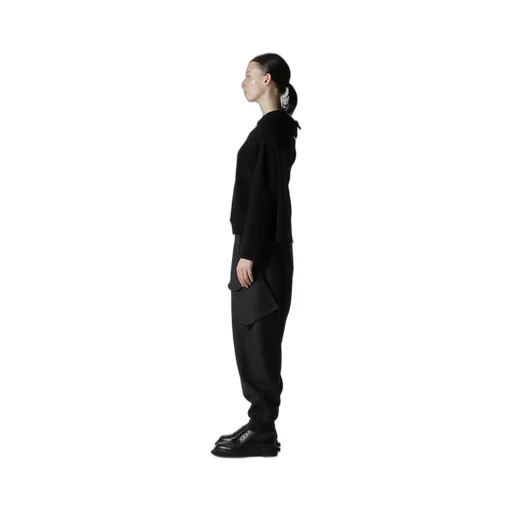 Wool Jersey Asymmetric Pullover