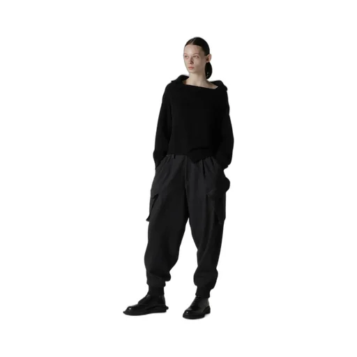 Wool Jersey Asymmetric Pullover