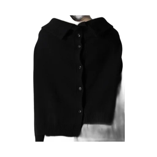 Wool Jersey Asymmetric Pullover