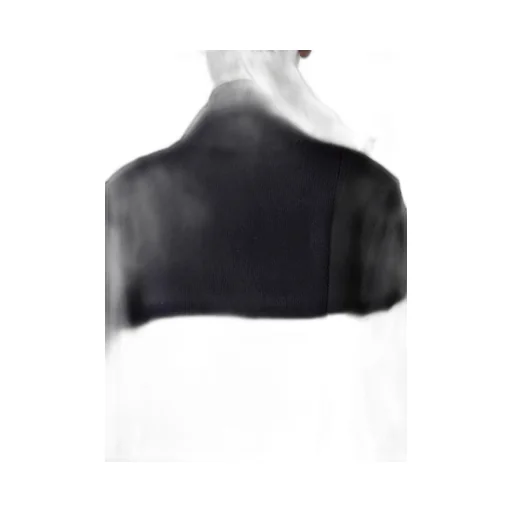 Hard-Twisted Block Intarsia High-Neck Pullover