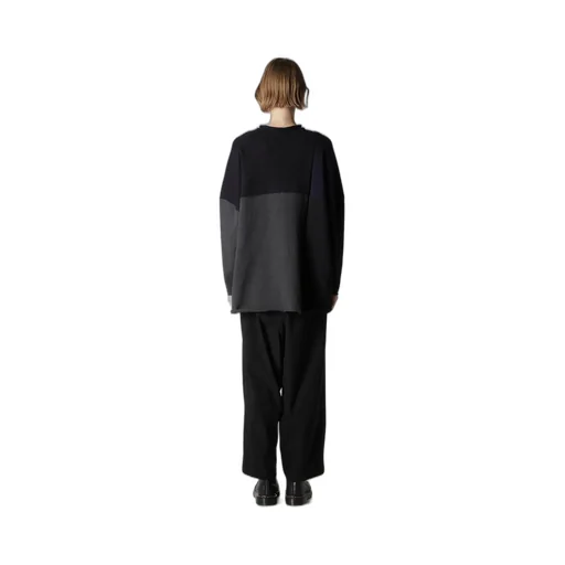 Hard-Twisted Block Intarsia Short Dress Pullover