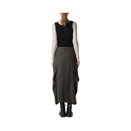 Cotton/Linen Cargo Skirt