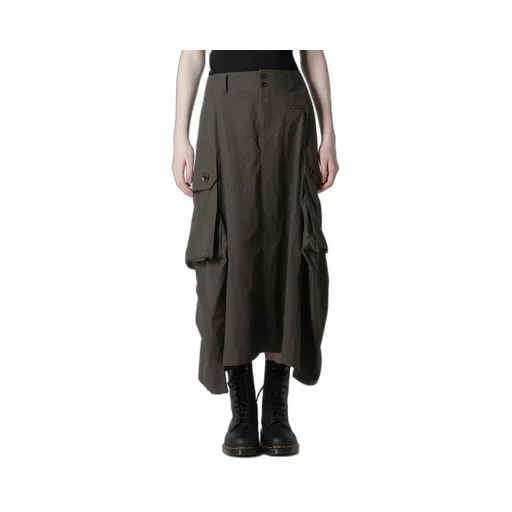 Cotton/Linen Cargo Skirt