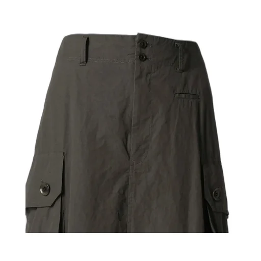 Cotton/Linen Cargo Skirt