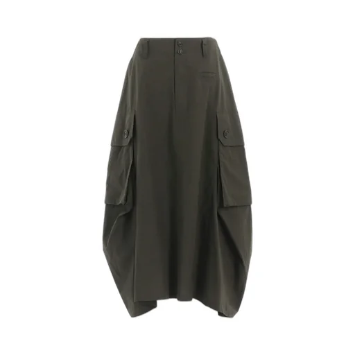 Cotton/Linen Cargo Skirt