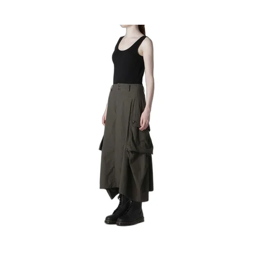 Cotton/Linen Cargo Skirt