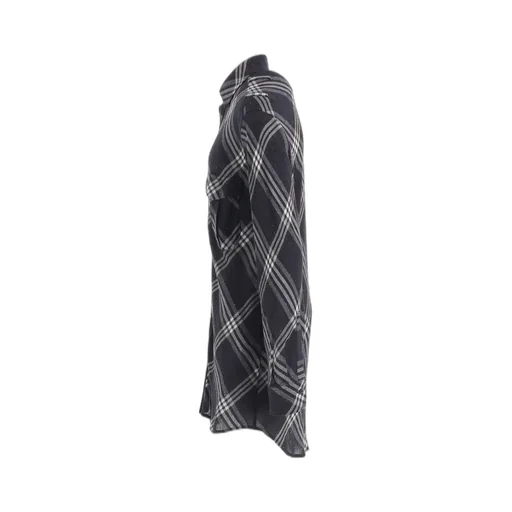 Gauze Plaid Shoulder Loop Blouse