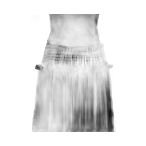 Gauze Plaid Frill Gather Skirt