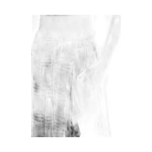 Gauze Plaid Left Double Button Open Pants
