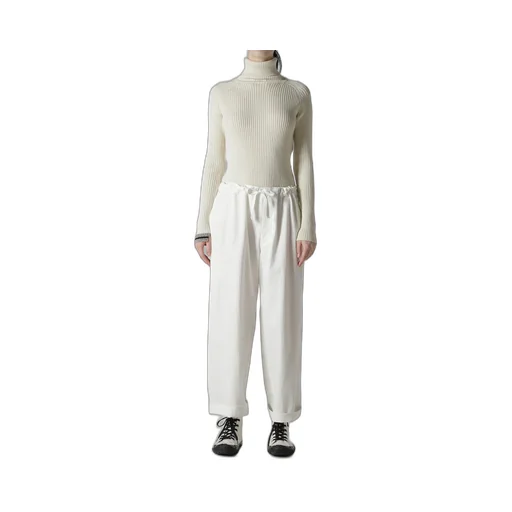 Cotton Twill Straight String Pants
