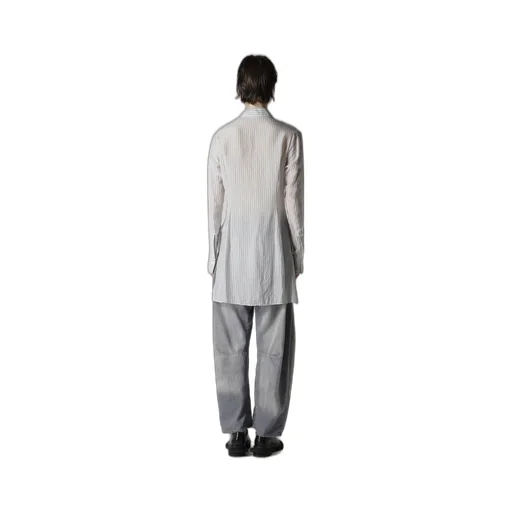 Cupro Stripe Front Cloth Shirt