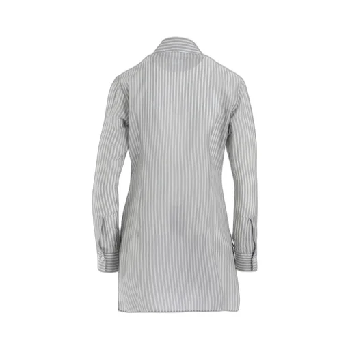 Cupro Stripe Front Cloth Shirt