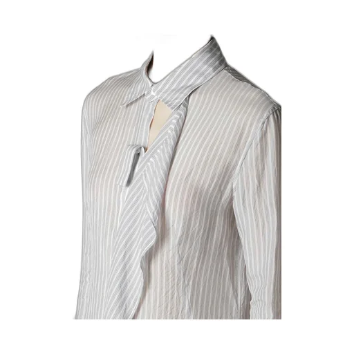 Cupro Stripe Front Cloth Shirt