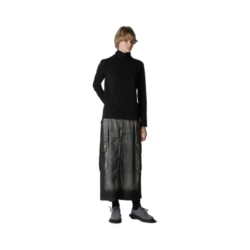 Soft Jersey High Neck Long T
