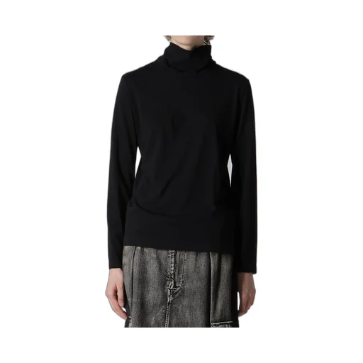 Soft Jersey High Neck Long T