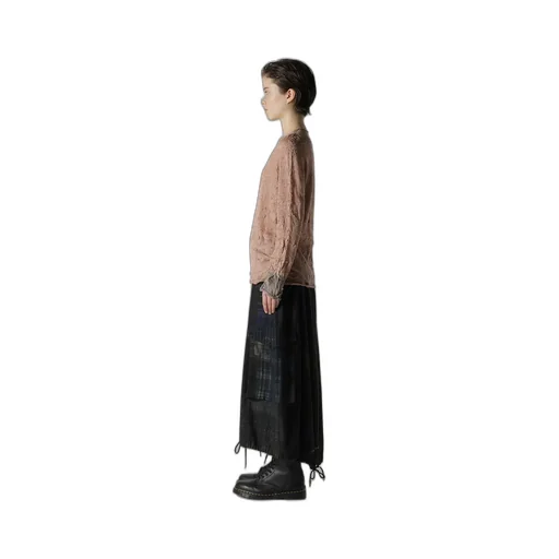 Round Neck Wrinkled Long Sleeve Pullover
