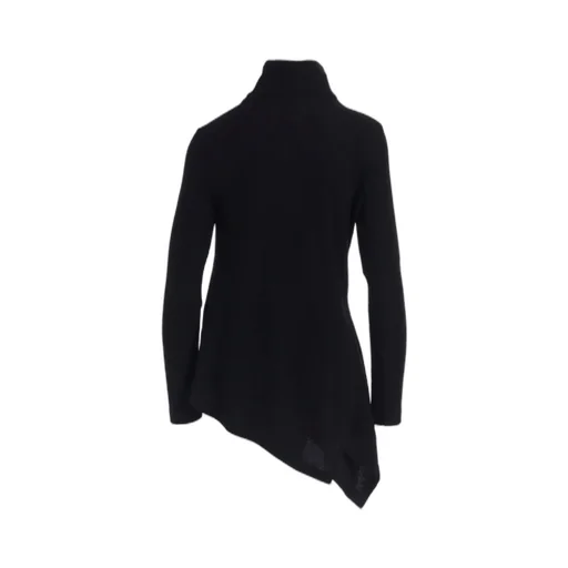 Rib/Denim Combination Flare T With Gathers