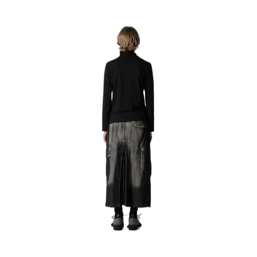 Soft Jersey High Neck Long T