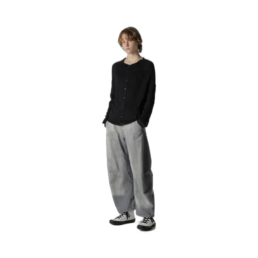 Off Neck Wrinkled Long Sleeve Cardigan