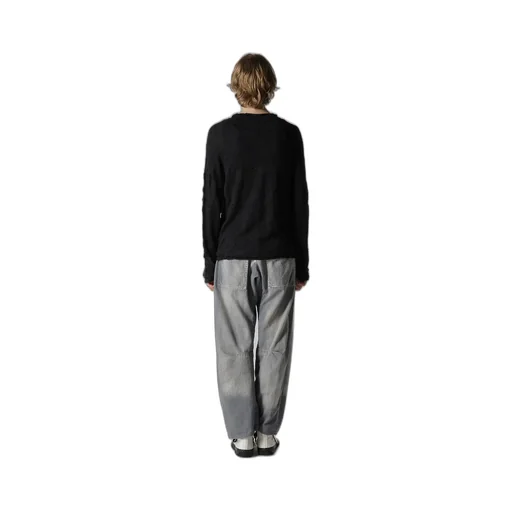 Off Neck Wrinkled Long Sleeve Cardigan