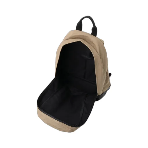 Cotton Linen Twill / Leather Backpack