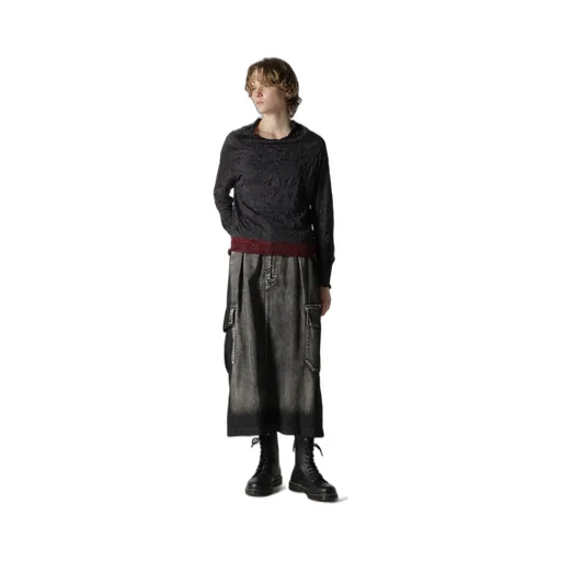 Off Neck Wrinkled Long Sleeve Pullover