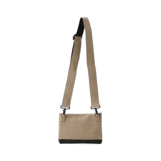 Cotton Linen Twill / Leather Sacoche