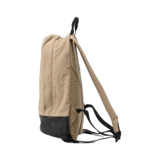 Cotton Linen Twill / Leather Backpack