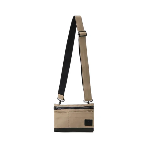 Cotton Linen Twill / Leather Sacoche