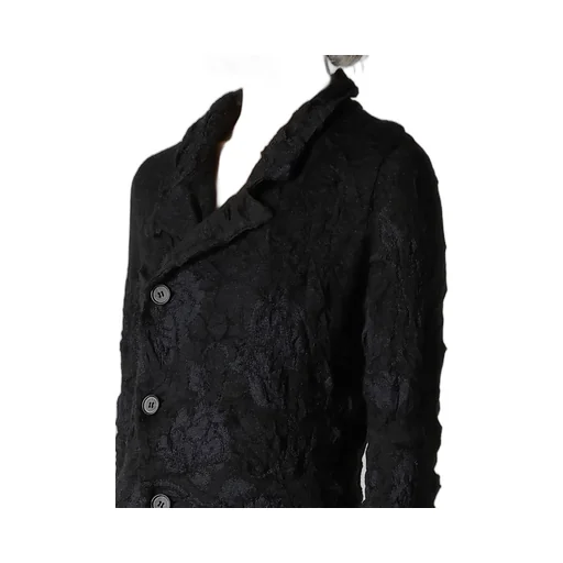 Big Flower Wrinkled Knit Jacket