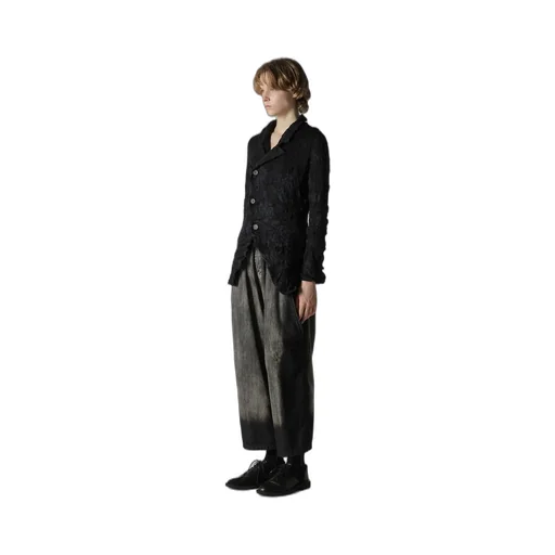 Big Flower Wrinkled Knit Jacket