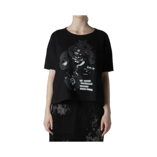 Flower Print Half Sleeve T