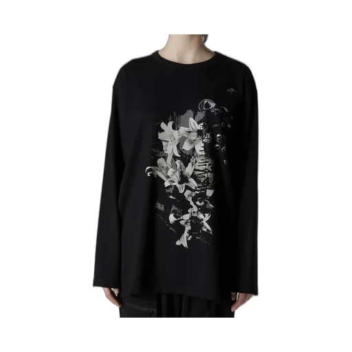 Flower Print Long Sleeve T