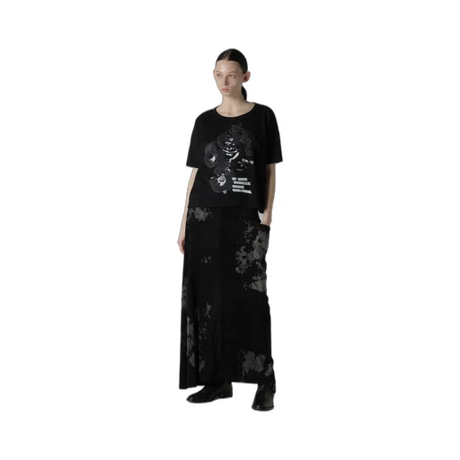 Flower Print Half Sleeve T