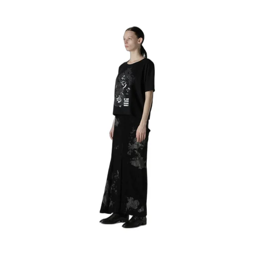 Flower Print Half Sleeve T