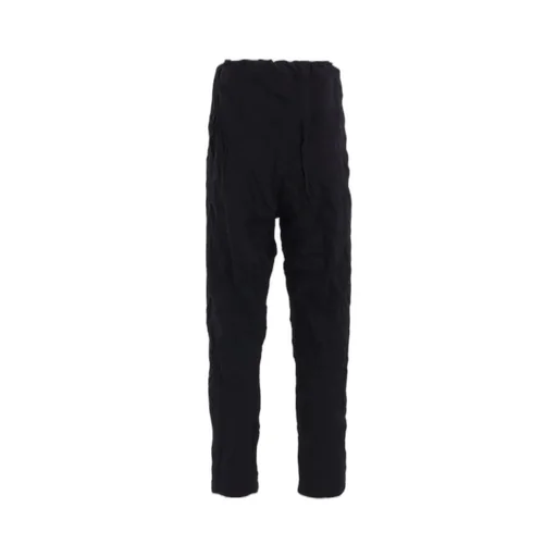 Wrinkle-Effect Tapered Pants
