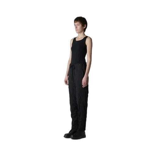 Wrinkle-Effect Tapered Pants