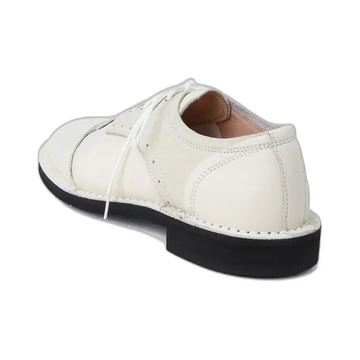 Raw-Edge Leather Derby Shoes