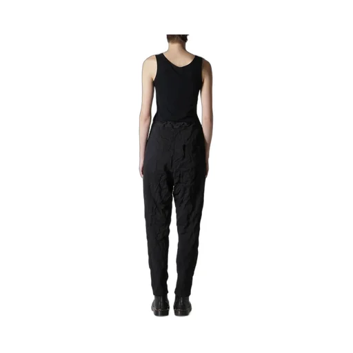 Wrinkle-Effect Tapered Pants