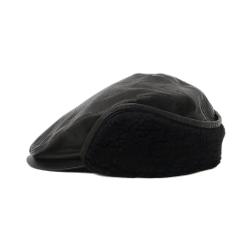 Soft Leather Ear Muff Cap