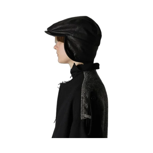 Soft Leather Ear Muff Cap