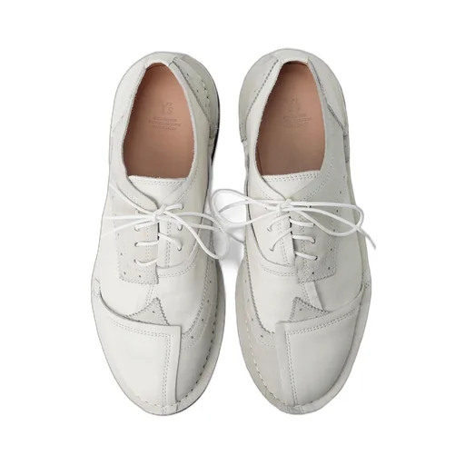 Raw-Edge Leather Derby Shoes