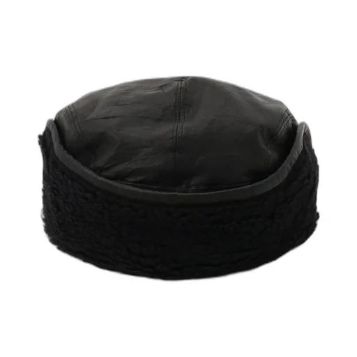 Soft Leather Ear Muff Cap